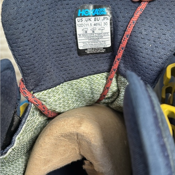 Hoka Hiking Sneakers - Navy and Yellow - Picture 4 of 5